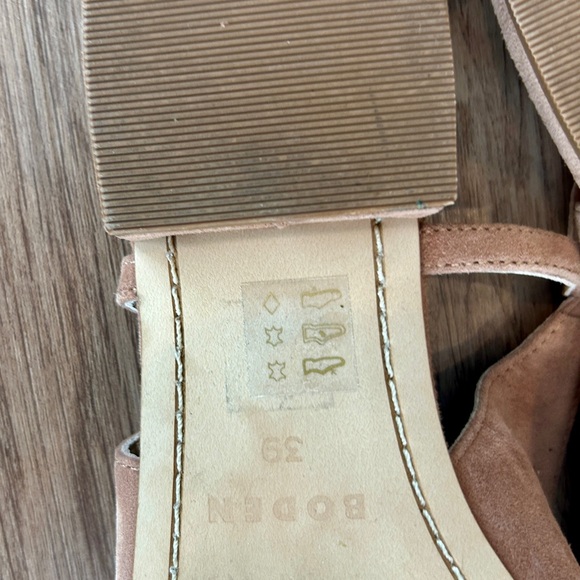 Boden Iris Snaffle Slingback Flats Ginger Snap Suede Size 8/8.5 (EU 39) - Picture 13 of 16